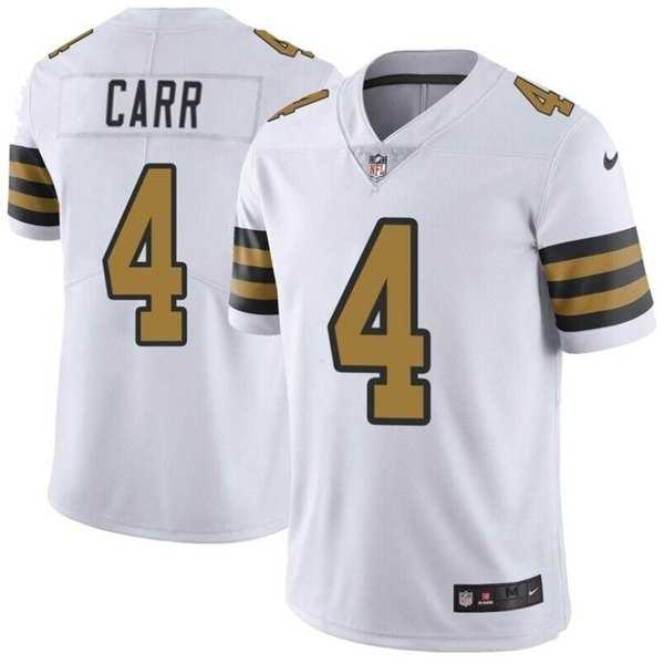 Men & Women & Youth New Orleans Saints #4 Derek Carr White Color Rush Limited Stitched Jersey